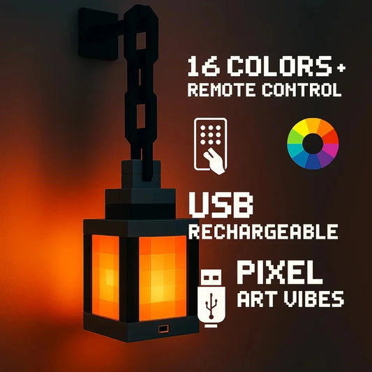 Pixel Style Wall Night Light